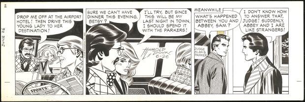 Harold Ledoux | Judge Parker daily strip | Galerie Laqua