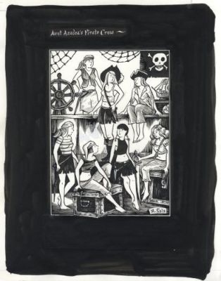 Richard Sala | Mad Night, page 228, Aunt Azalea’s Pirate Crew | Galerie 9ème Art