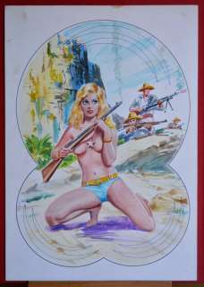 Helga #29 - E. Magni - original cover "L’inferno alle Honduras" - Loose page | Catawiki