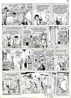 Wasterlain - Jeannette Pointu tome 1 planche 6 + calque couleurs