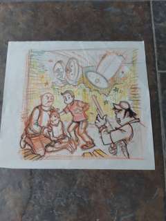 Suske en Wiske 288 - Origneel voorontwerp Suske en Wiske cover - Het slapende goud - (2005) | Catawiki