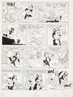 Cavazzano Giorgio | PIF ET HERCULE Planche à l’encre de chine 40 x 30 ... | Vermot et Associés