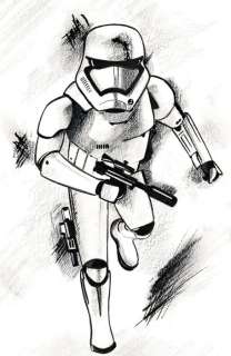 Stormtrooper - Star Wars - Original Drawing - Diego Septiembre - Original Art | Catawiki