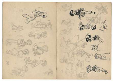 Shotaro Ishinomori Handwritten sketch