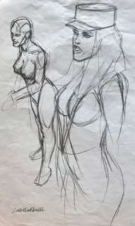 Liberatore Sexy Drawing - Liberatore - Sexy Legionnaires drawing - Loose page - Original Art | Catawiki