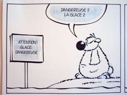 Dupa | Original strip in Indian ink  - Cubitus (1991) | Catawiki