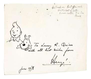 HERGÉ (Georges Remi di) 1907-1983 Tintin et Milou | Artcurial