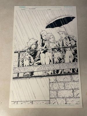 THE HAUNTED GRAY MATTERS #1 original comic art CHAOS 2002 TEAM SPLASH PAGE | eBay US (Buy It Now)