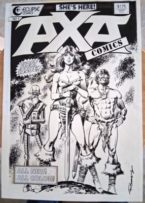 AXA #1 COVER Enrique Romero Eclipse Comics Iconic | eBay US (Buy It Now)