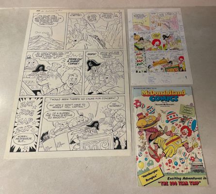 McDONALDS LAND #101 comic ART and COLOR GUIDE 1976 HAMBURGLAR MCCHEESE CROOK | eBay US (Buy It Now)