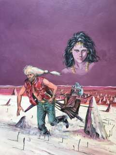 Renier, Marc - Dessin original couleur - Couverture - Karga - Le Septième Univers - (1986) | Catawiki