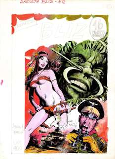 Mario Cubbino - Copertina Raccolta Bliz anno 1 n.2 (l’unica esistente in formato gigante)