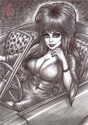 Bazal, Ángel/ Elvira - Mistress of the Dark. 8,3x11,7in. COA Included | eBay US (Buy It Now)