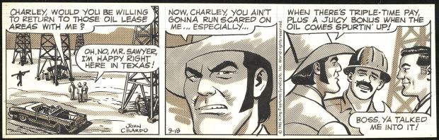 John Celardo | Buz Sawyer daily strip | Galerie Laqua
