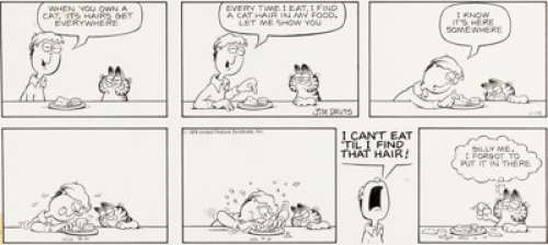 Jim Davis Garfield Sunday Comic Strip Original Art dated 1-14-79 (United Feature Syndicate, Inc., 1979).... | Heritage