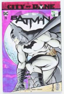 Tone Rodriguez Batman #75 Sketch Cover Variant Original Art (DC, 2019) CGC Signature Series NM+ 9.6 White pages. -