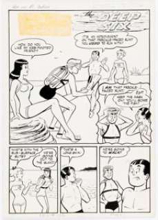 Harry Lucey and Terry Szenics Pep Comics #135 Complete 6-Page Story "The Deep Six" Original Art (Archie, 1959). (Total: 6 Original Art) | Heritage