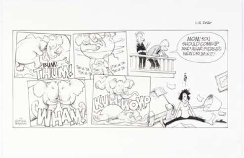 Jerry Scott and Jim Borgman Zits Sunday Comic Strip Original Art dated 1-12-20 (King Features Syndicate, 2020). | Heritage