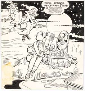Stan Goldberg and Jon D’Agostino Sabrina, the Teenage Witch #51 Cover Illustration Original Art (Archie, 1979). | Heritage