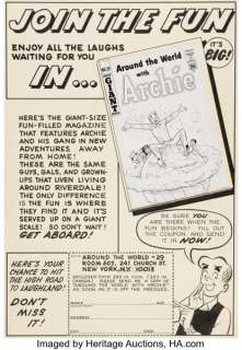Harry Lucey Archie Giant Series Magazine #29 House Ad Illustration Original Art (Archie, 1964). | Heritage