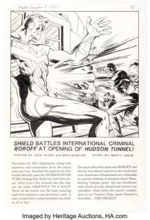 Dick Ayers and Rich Buckler The Mighty Crusaders #8 The Shield Story Page 2 Original Art (Archie, 1984). | Heritage
