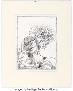 Paul Jaquays Shadow World: Orgillion Horror Module Spot Illustration Original Art (I.C.E., 1989). | Heritage