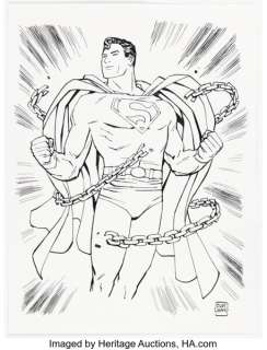 Cliff Chiang Superman #233 Cover Homage Illustration Original Art (2025). | Heritage
