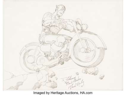Jack Kirby - Captain America Specialty Illustration Original Art (1987). | Heritage
