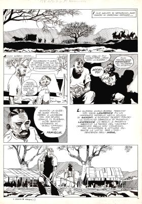 Attilio Micheluzzi | Gandhi: Il Sergente p.12 | Tavole Originali