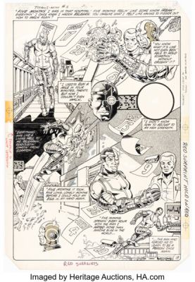 George Pérez and Brett Breeding Tales of the New Teen Titans #1 Story Page 18 Original Art (DC, 1982). | Heritage