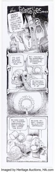 Wiley Miller Non Sequitur "The Graevsytes" Sunday Comic Strip Original Art dated 10-12-03 (Universal Press Syndicate, 2003). | Heritage