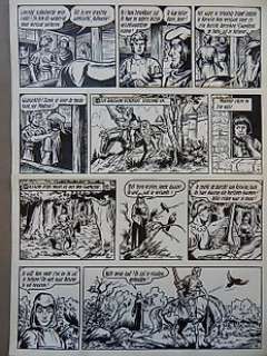 Vandersteen, Willy + Sels - De Rode Ridder 20 - Originele pagina (p.5) Kerwijn de Magier - (1964) | Catawiki