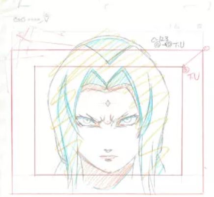 Kishimoto Masashi - Naruto | Layout – Tsunade – Naruto Shippuden – 2288 | La Galerie de la Bande Dessinée
