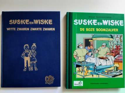 Suske en Wiske - Witte zwanen Zwarte zwanen + De boze boomzalver (met opdrachttekening) - Hardcover - First edition - (1987/2001) | Catawiki
