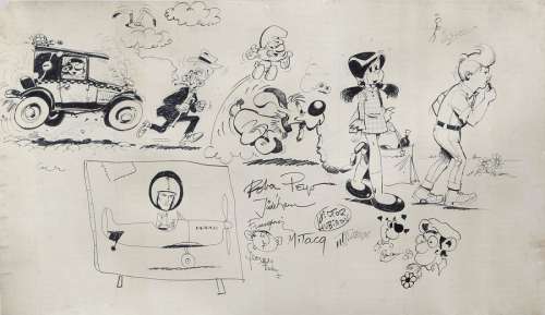 Collectif | Incroyable illustration collective réalisée prob… | Banque Dessinée