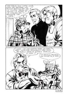 Paolo Piffarerio | Alan Ford n. 116 - P. Piffarerio - 2x Tavole Originali "Ai bei tempi che furono" - Page volante - Exemplaire unique - (1979) | Catawiki