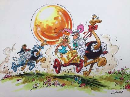 Dany - Dessin original couleur - Olivier Rameau et Colombe | Catawiki
