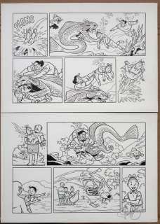 Suske en Wiske - Originele pagina (p.18) - De preutse prinses - signed - (2020) | Catawiki