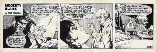 Romero, Enric Badia - Original strip - Modesty Blaise - The Puppet Master - (1972)