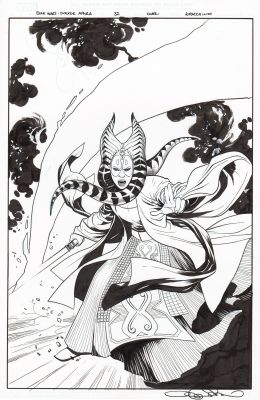 Emanuela Lupacchino | Star Wars Doctor Aphra #32 cover (Shaak Ti!) | Tavole Originali