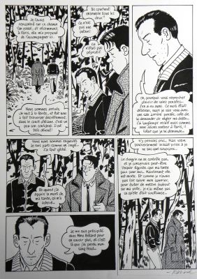 François Ravard | » Nestor Burma dans l’île » – Planche originale- Page n° 60 – François Ravard | Zic et Bul