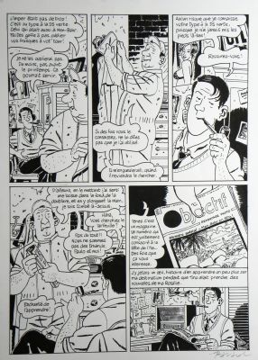 François Ravard | » Nestor Burma dans l’île » – Planche originale- Page n° 5 – François Ravard | Zic et Bul