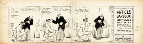 Frank King | 23.) Gasoline Alley Daily Strip from 1927 … | Galerie Laqua