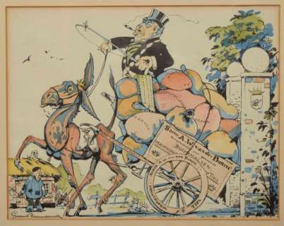 [Original comic art] Georges van Raemdonck (1888-1966) - Baron A. W. van der Borch | Zwiggelaar Auctions