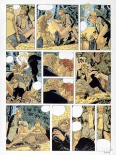 Juillard André | Â«LE CAHIER BLEUÂ» Encre de couleurs pour la planche 45 (avec | Coutau Bégarie