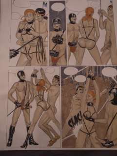 Erich Von Gotha - Planche originale en couleur (p.35) - Curiosités perverses de Sophie - (2001) | Catawiki