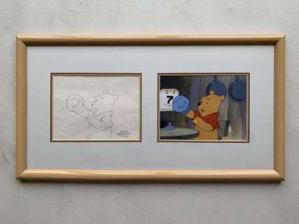 Disney Television - Original Production Cel and Sketch - The New Adventures of Winnie The Pooh - First edition - (1988/1991) | Catawiki