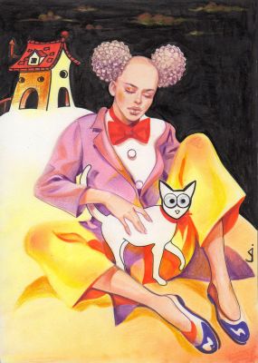 Lucia Arduini | Sor Pampurio e il gatto | Tavole Originali