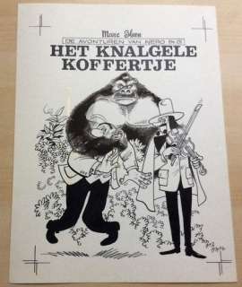 Sleen, Marc - Originele cover - Het Knalgele Koffertje - Het Volk 2e reeks - (1979)