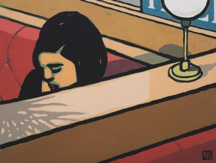 Jean-Claude Götting - Assise à la Brasserie, 2023